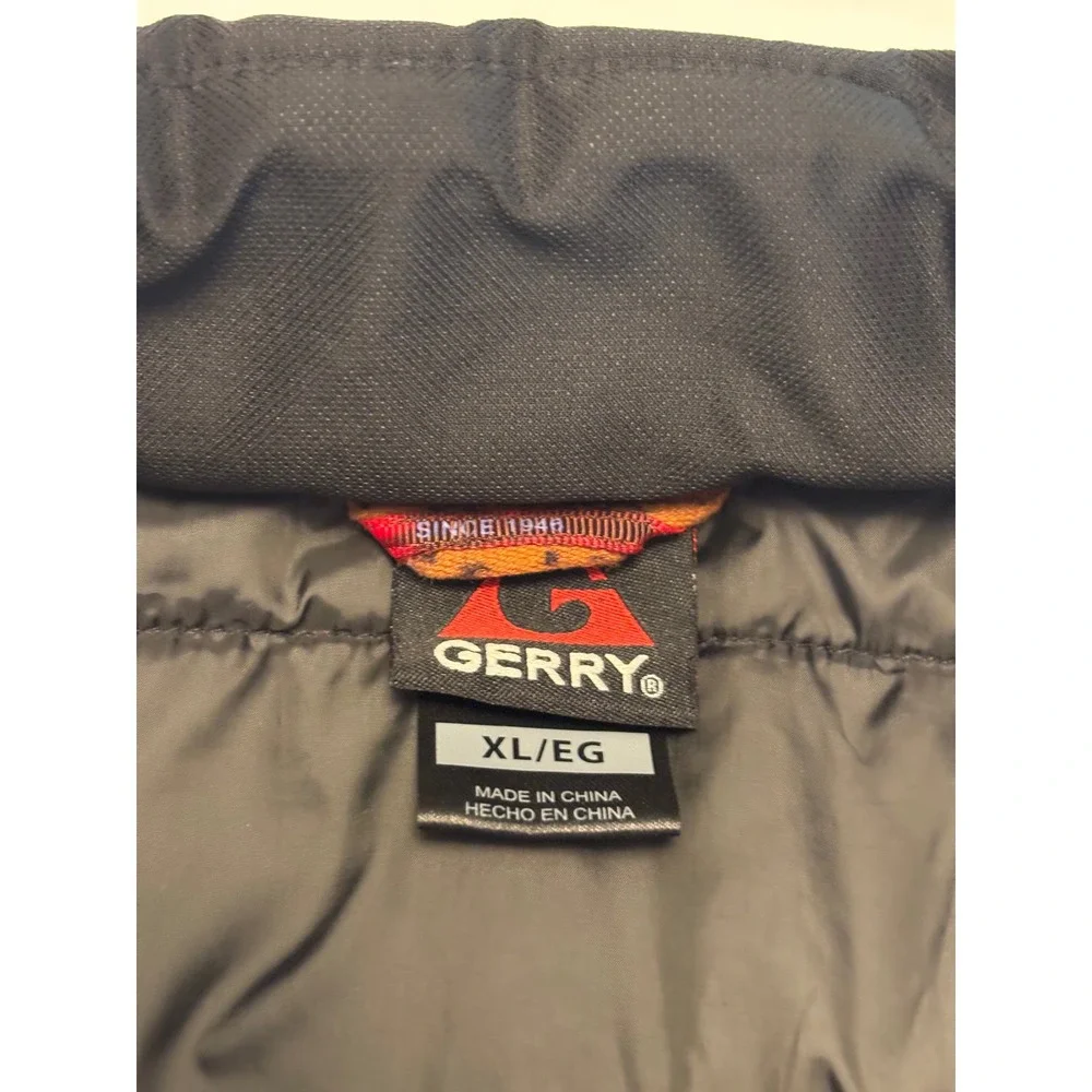 Gerry Puffer Jacket Mens XL Black Quilted Full Zip Insulated Outdoor Coat